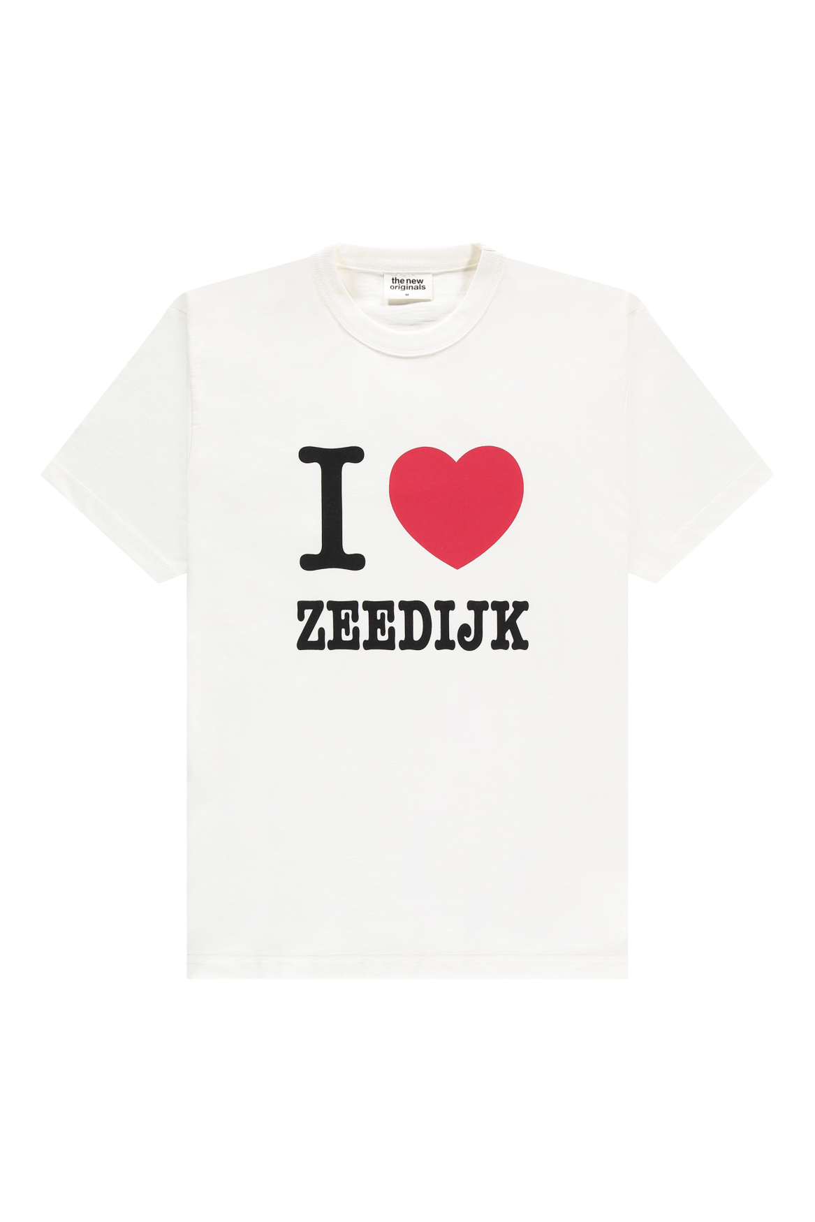 I ❤️ Zeedijk Slub Cotton Tee | White