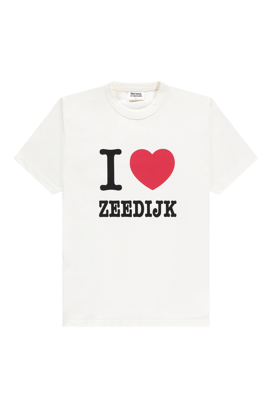I ❤️ Zeedijk Slub Cotton Tee White