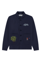 Block Party Chore Jacket Stock Navy | Navy / Brown