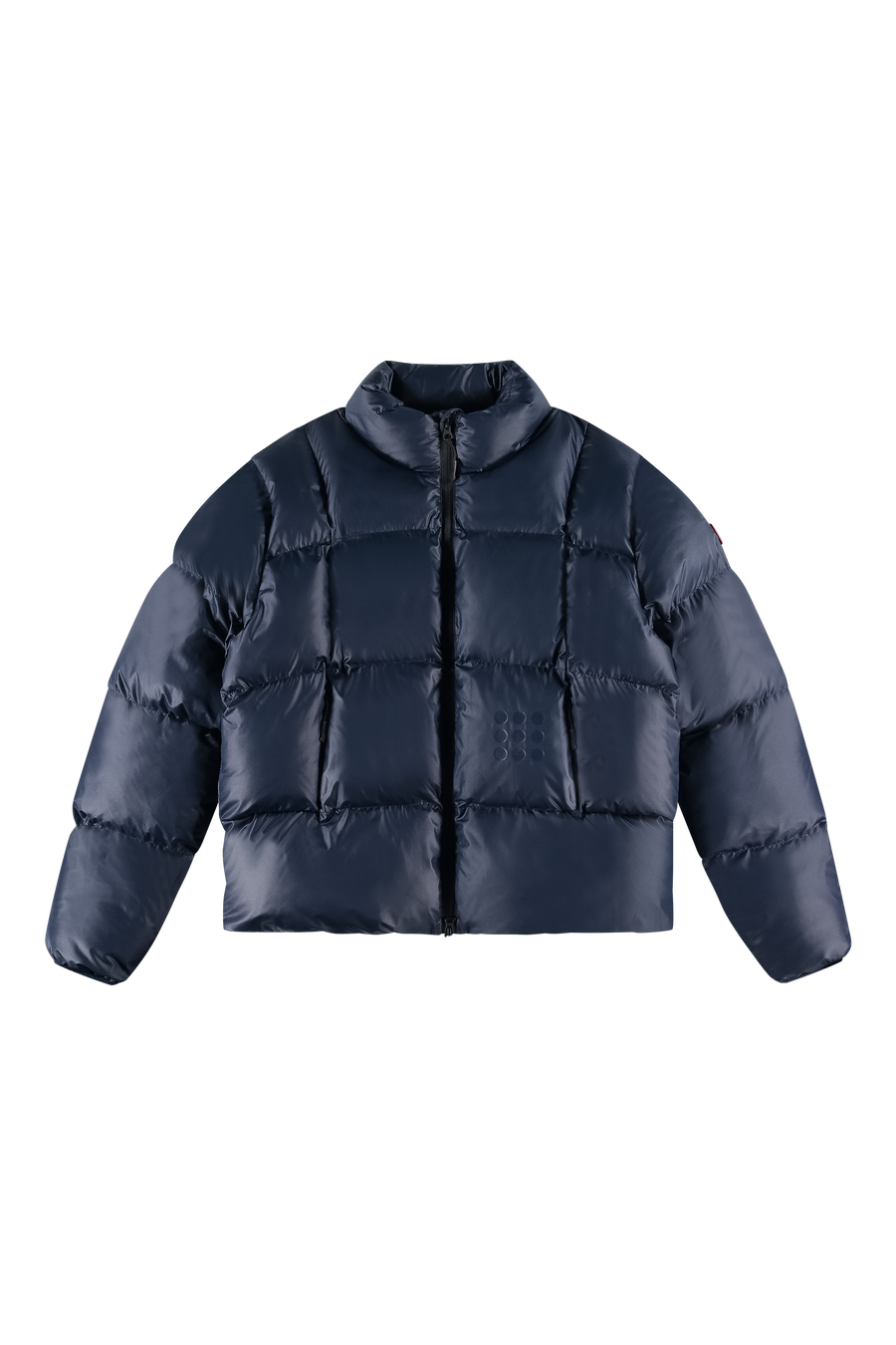 9-Dots Curve Puffer Navy Blue Front-1