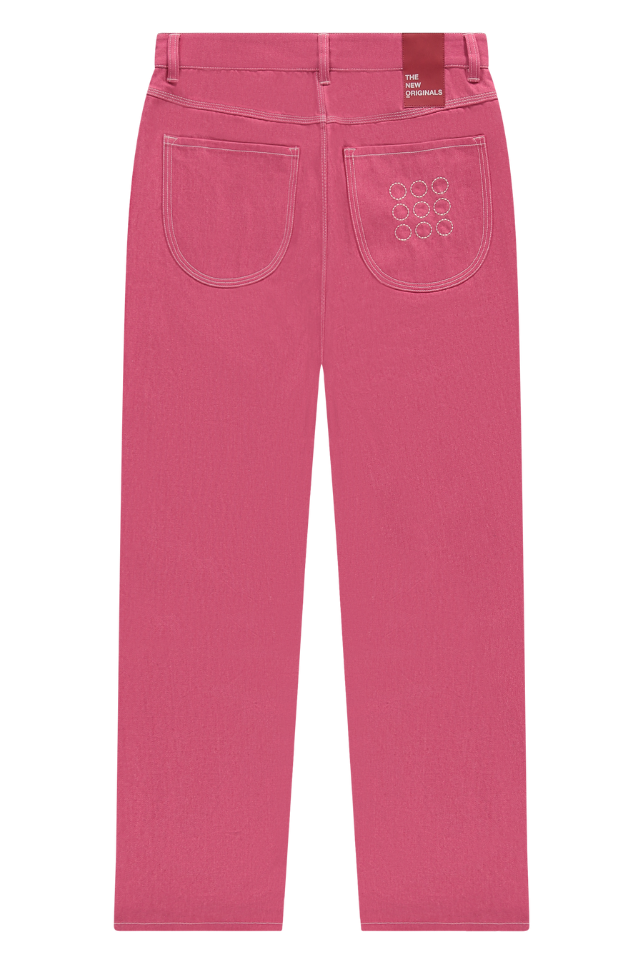 9-Dots Relaxed Jeans Carmine