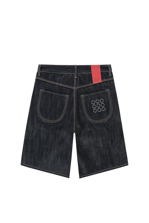 9-Dots Jorts | Raw Denim