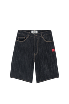 9-Dots Jorts Slub Raw Denim | Raw Navy