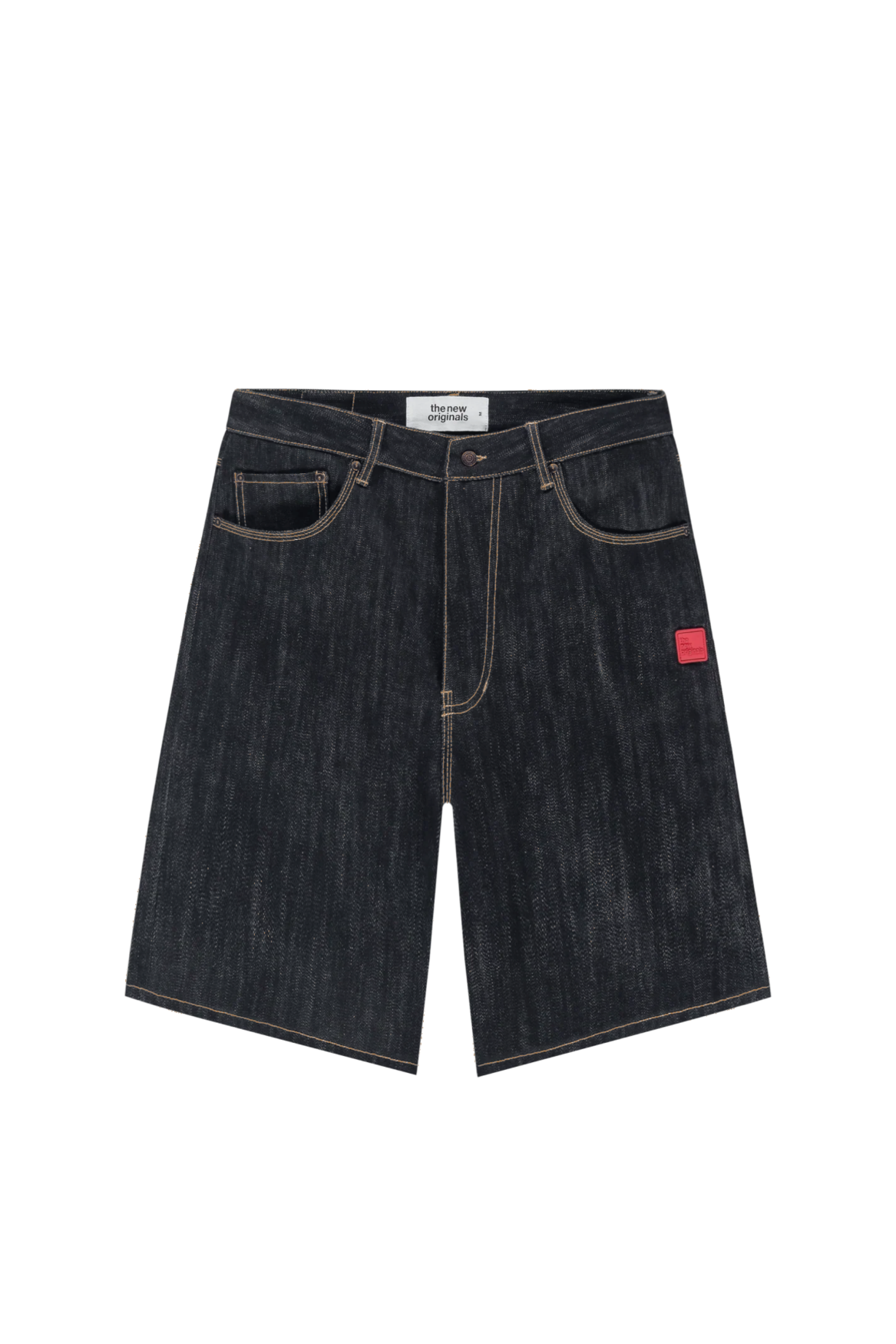9-Dots Jorts Slub Raw Denim | Raw Navy