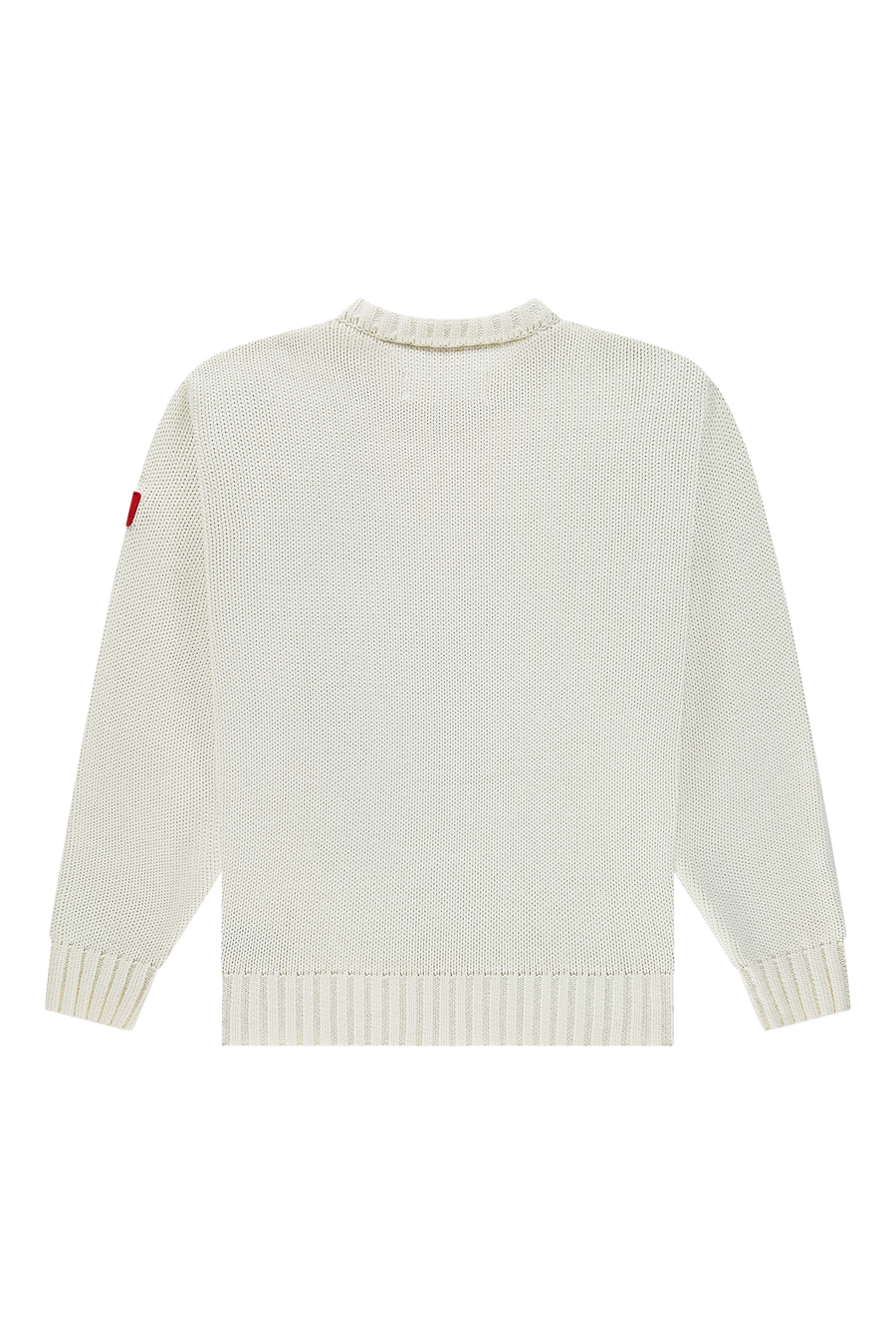 Number 9 Knit Crewneck White Alyssum
