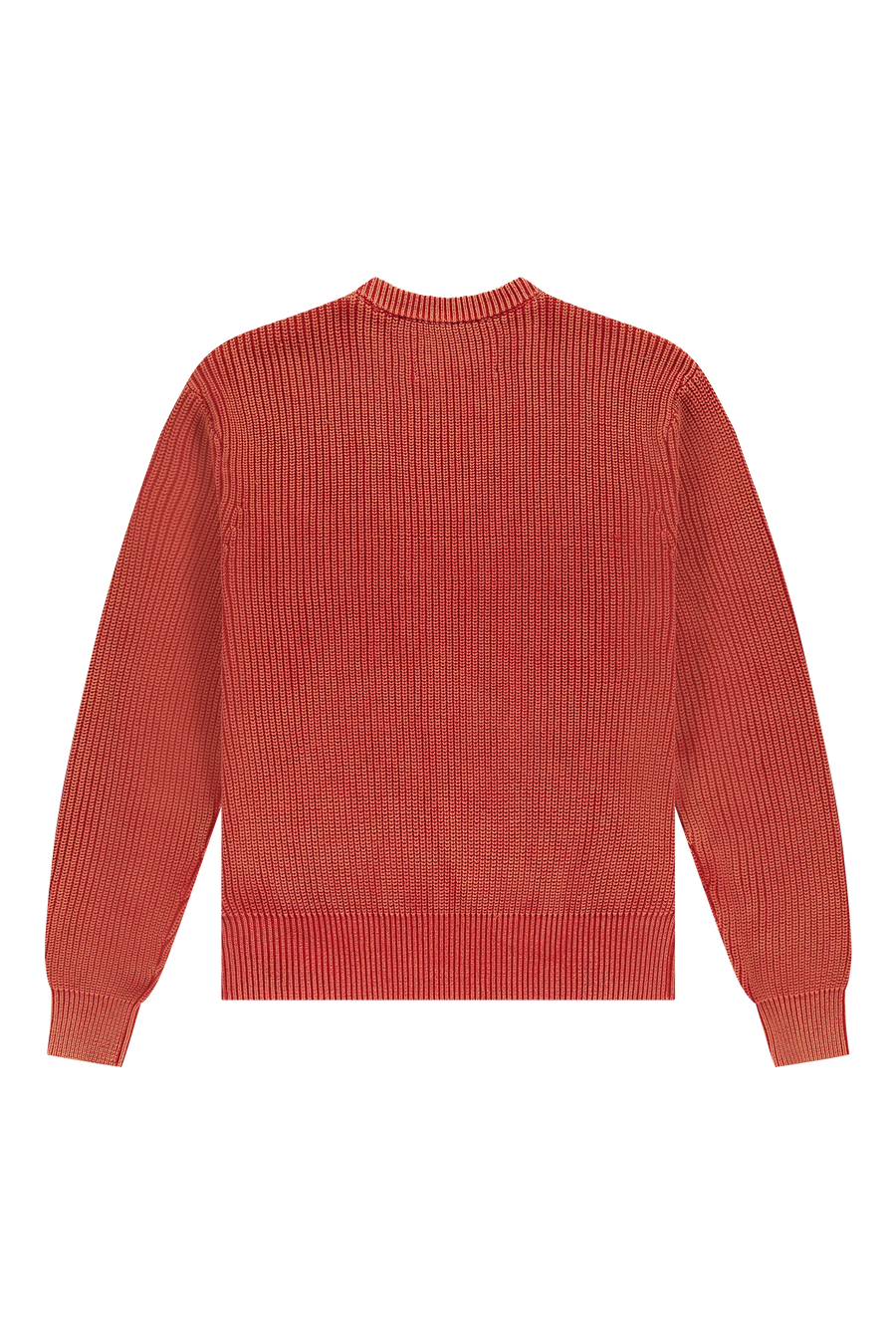Fisherman Rib Knit Crewneck Barbados Cherry