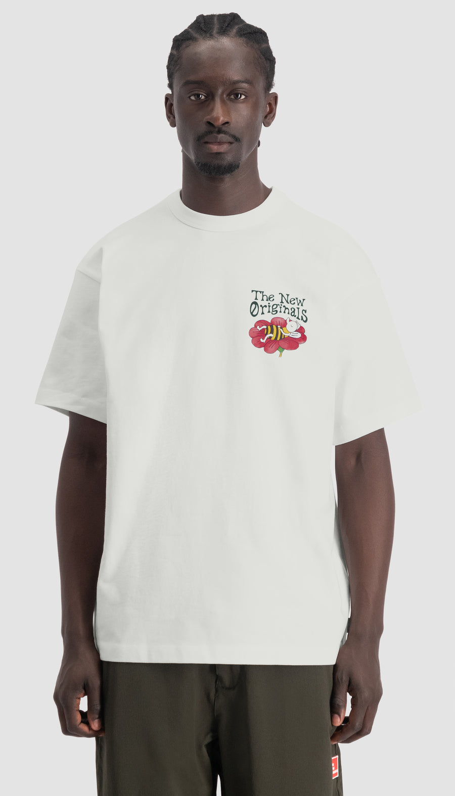 Lazy Bee Tee White Alyssum