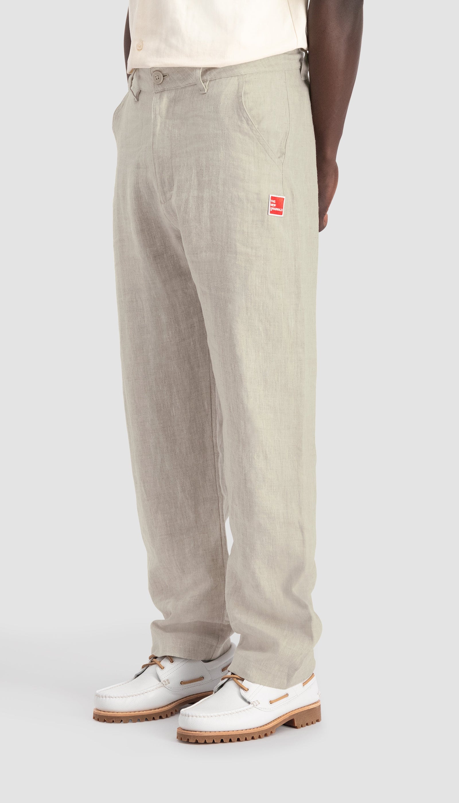 Seamless Linen Trousers | Bone White