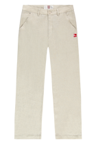 Seamless Linen Trousers | Bone White