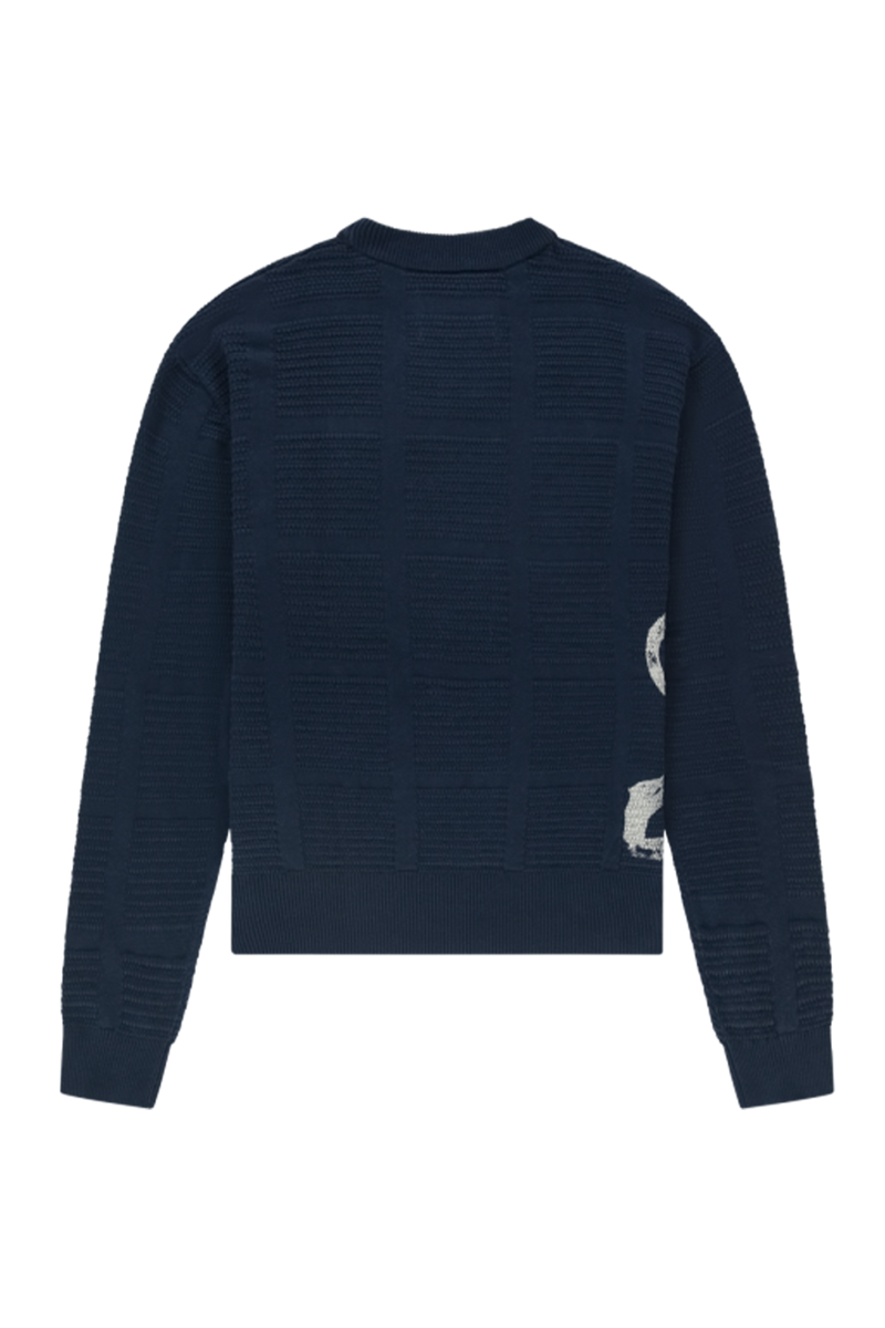 Lion Knit Crewneck | Navy