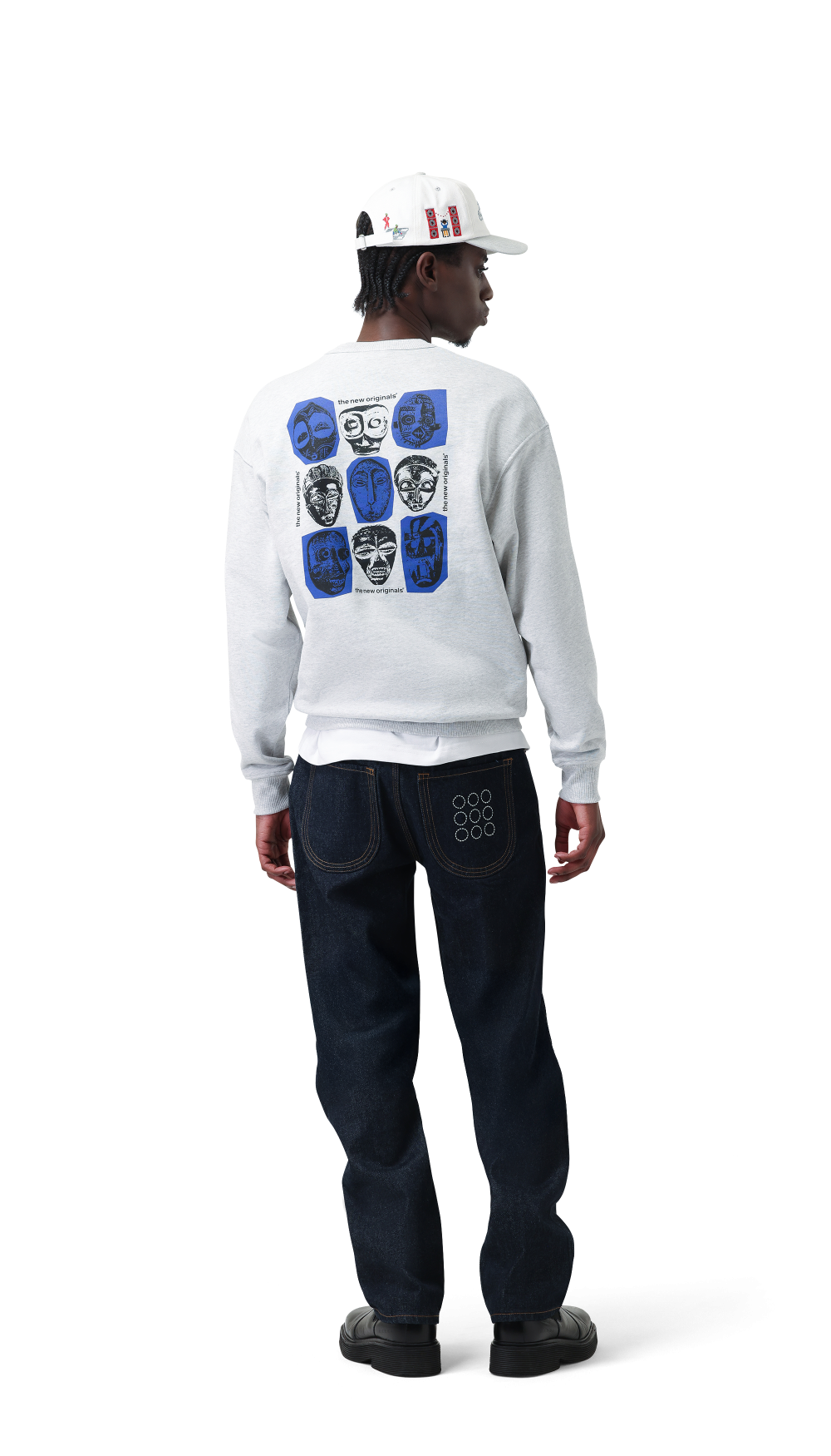 Mask Crewneck Light Grey Melange | Light Grey melange