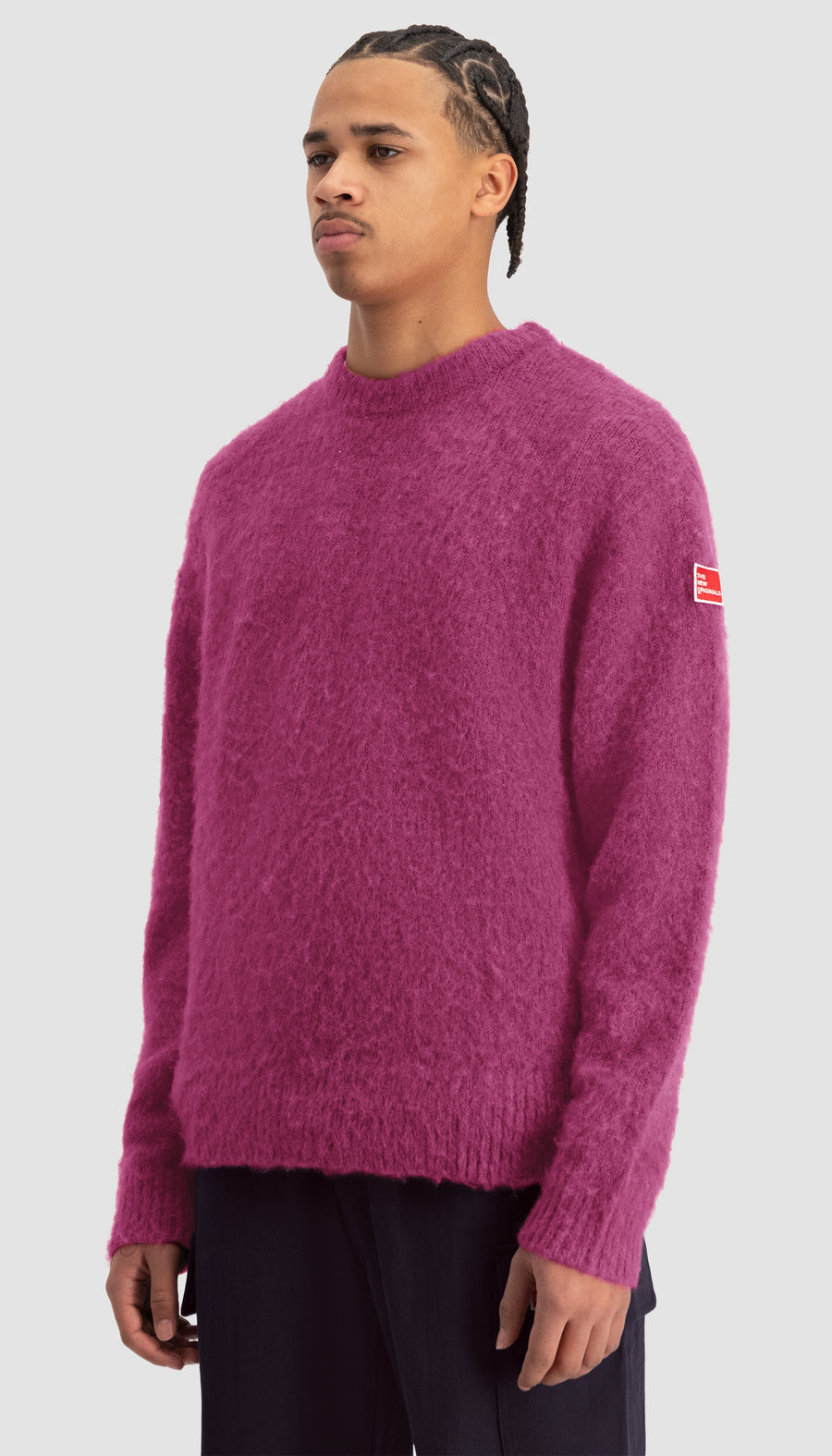 Mohair Crewneck Carmine