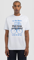 Op De Fiets Tee White