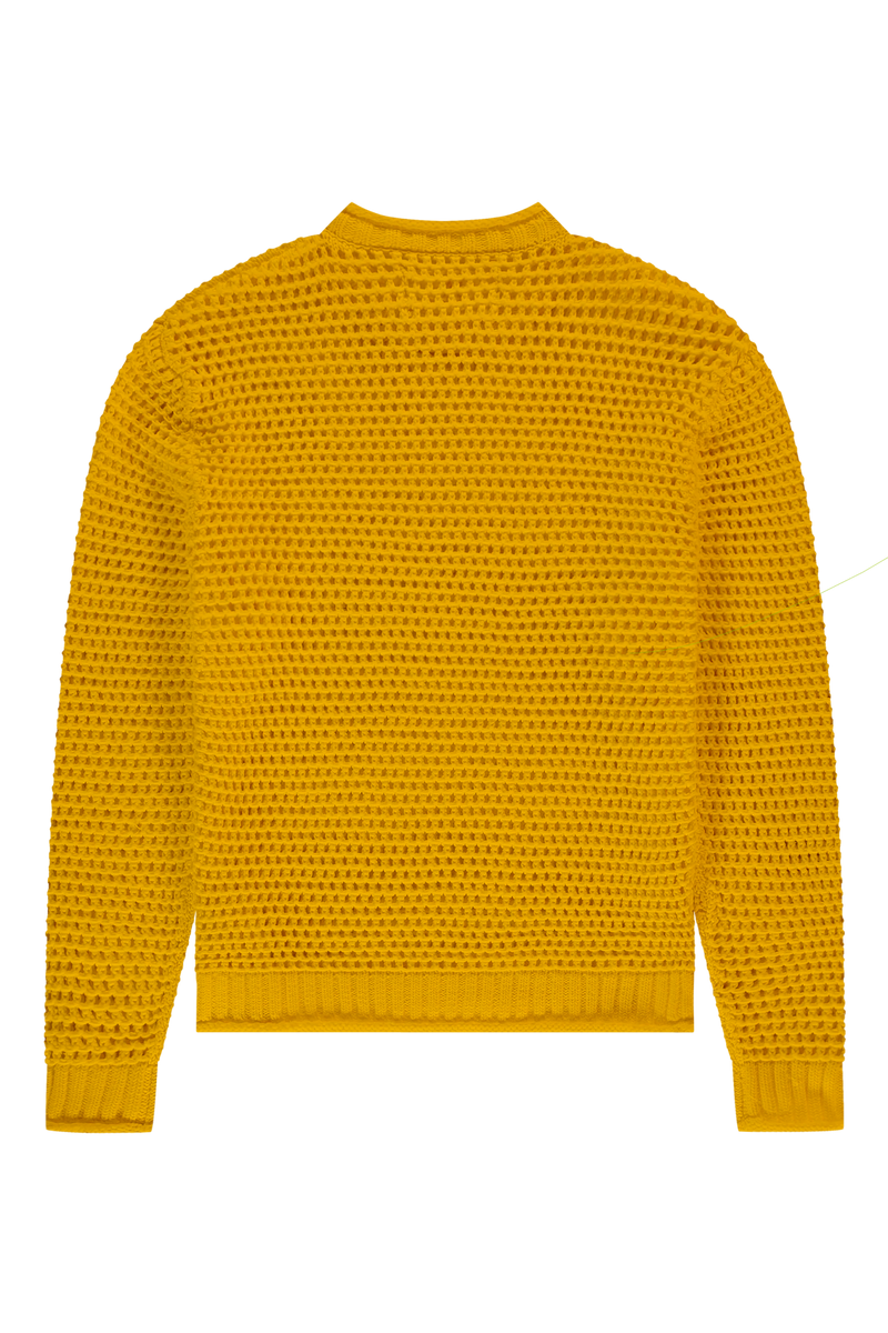 Open Knit Crewneck Gold Fusion | Gold Fusion