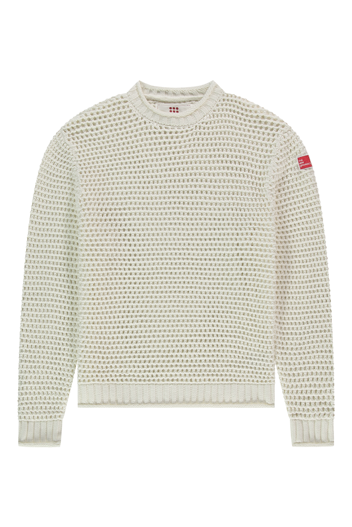 Open Knit Crewneck White Alyssum | White Alyssum