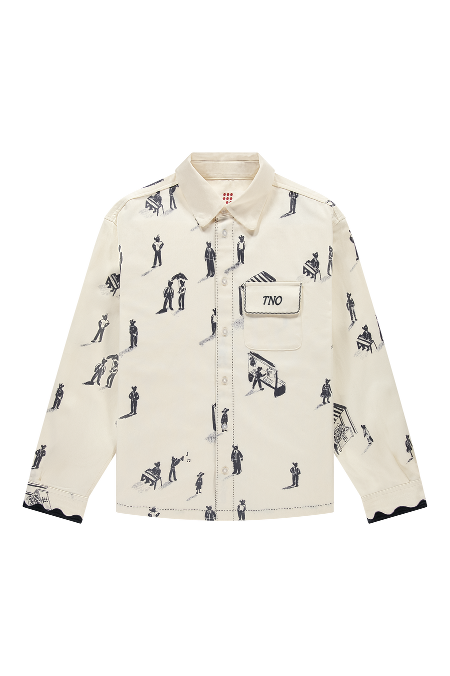 People Of The Night Market Shirt White Alyssum