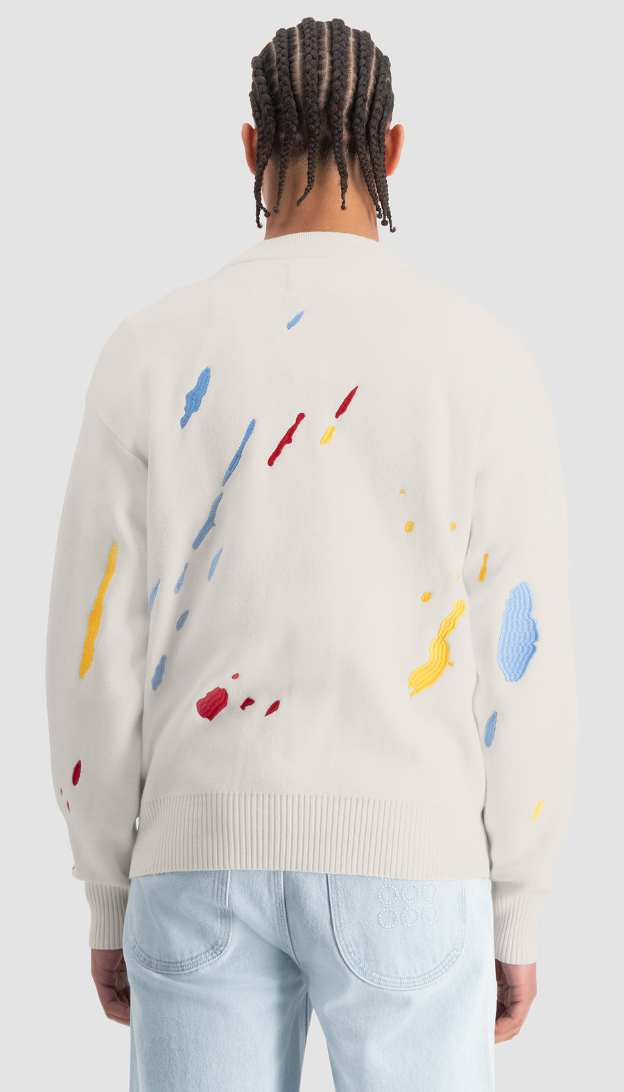 Freddy Paint Cardigan White Alyssum