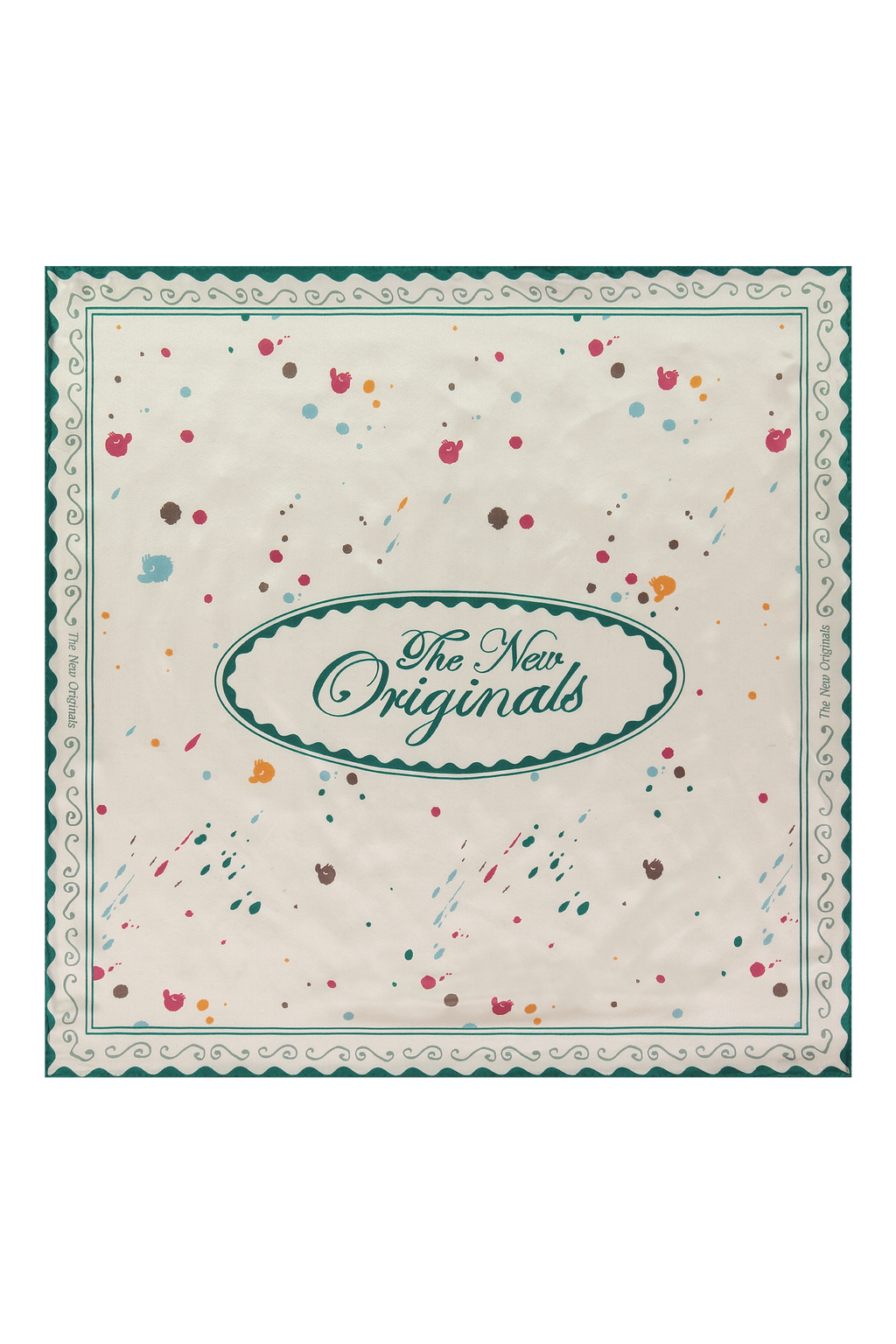 Paint Splatter Bandana White Alyssum