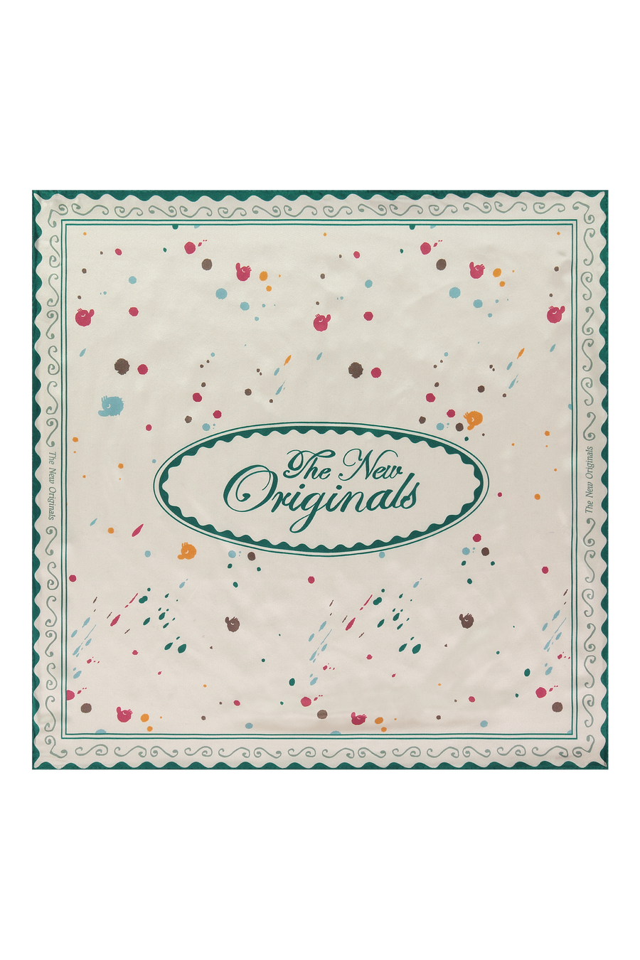 Paint Splatter Bandana White Alyssum