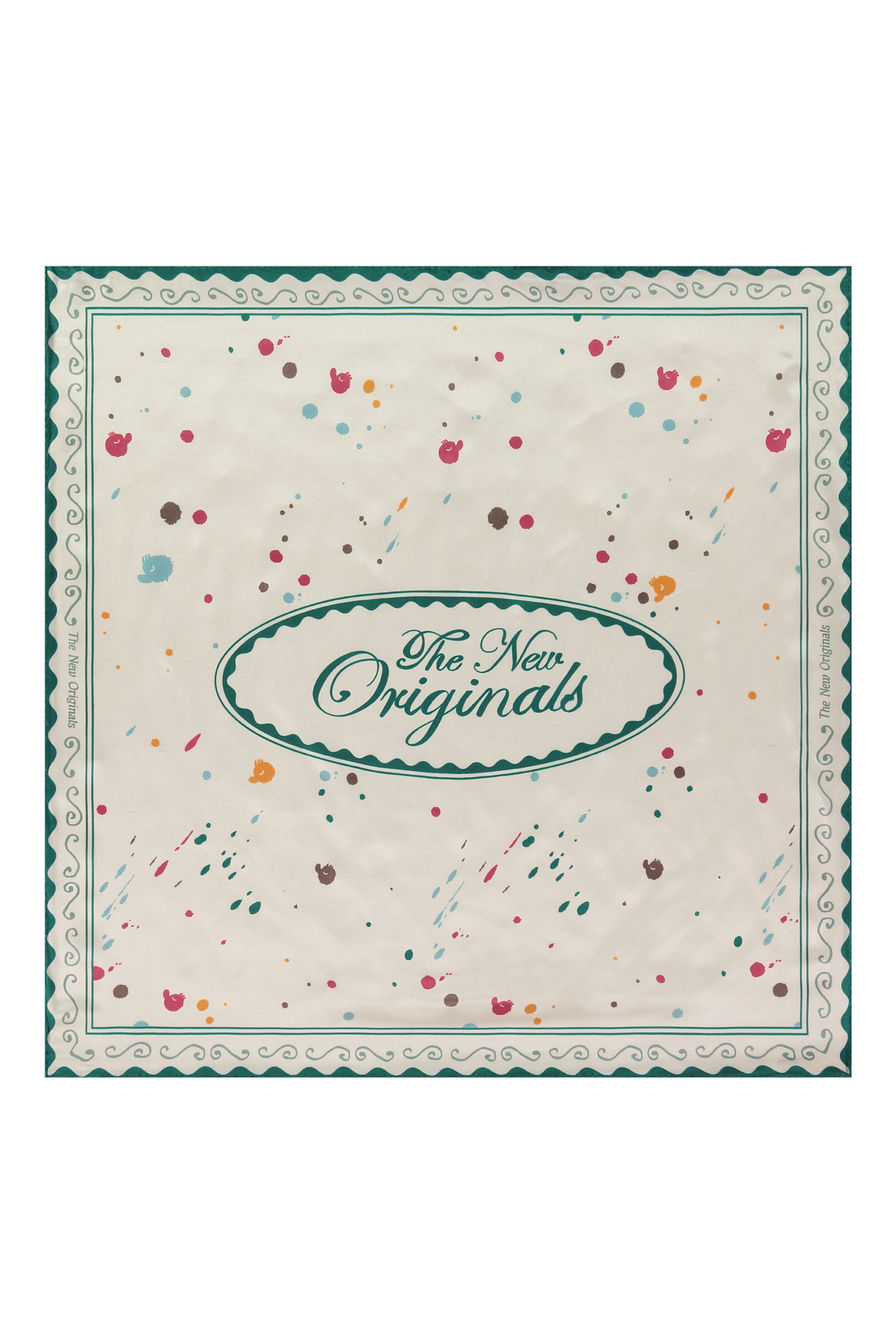 Paint Splatter Bandana White Alyssum | White Alyssum