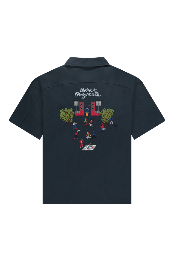 Block Party Shirt Stock Navy