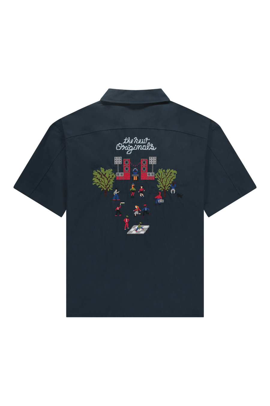 Block Party Shirt Stock Navy