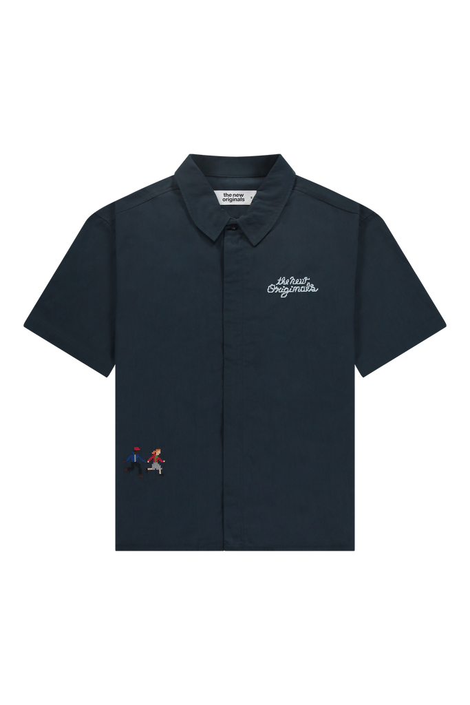 Block Party Shirt Stock Navy