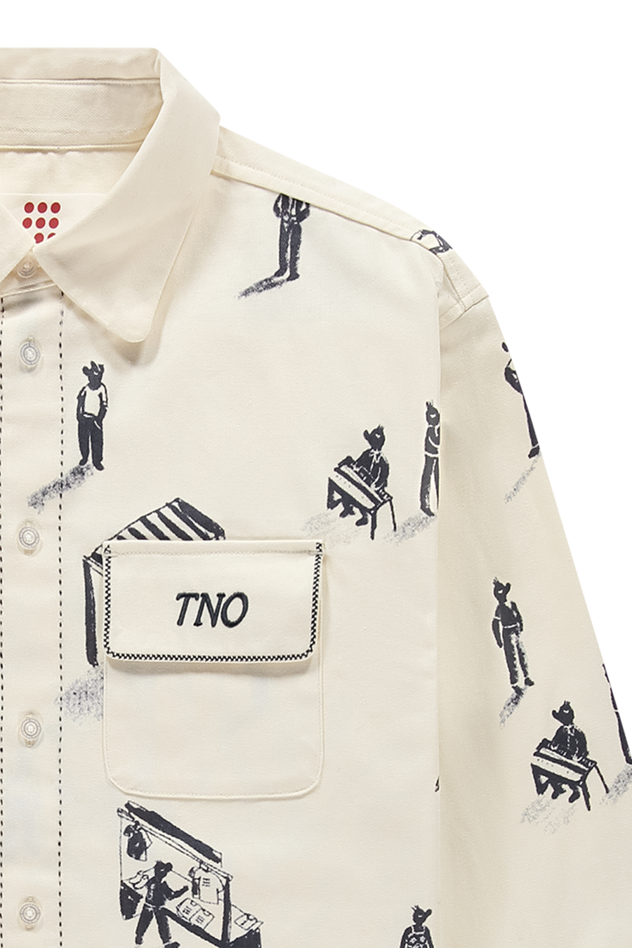 People Of The Night Market Shirt White Alyssum