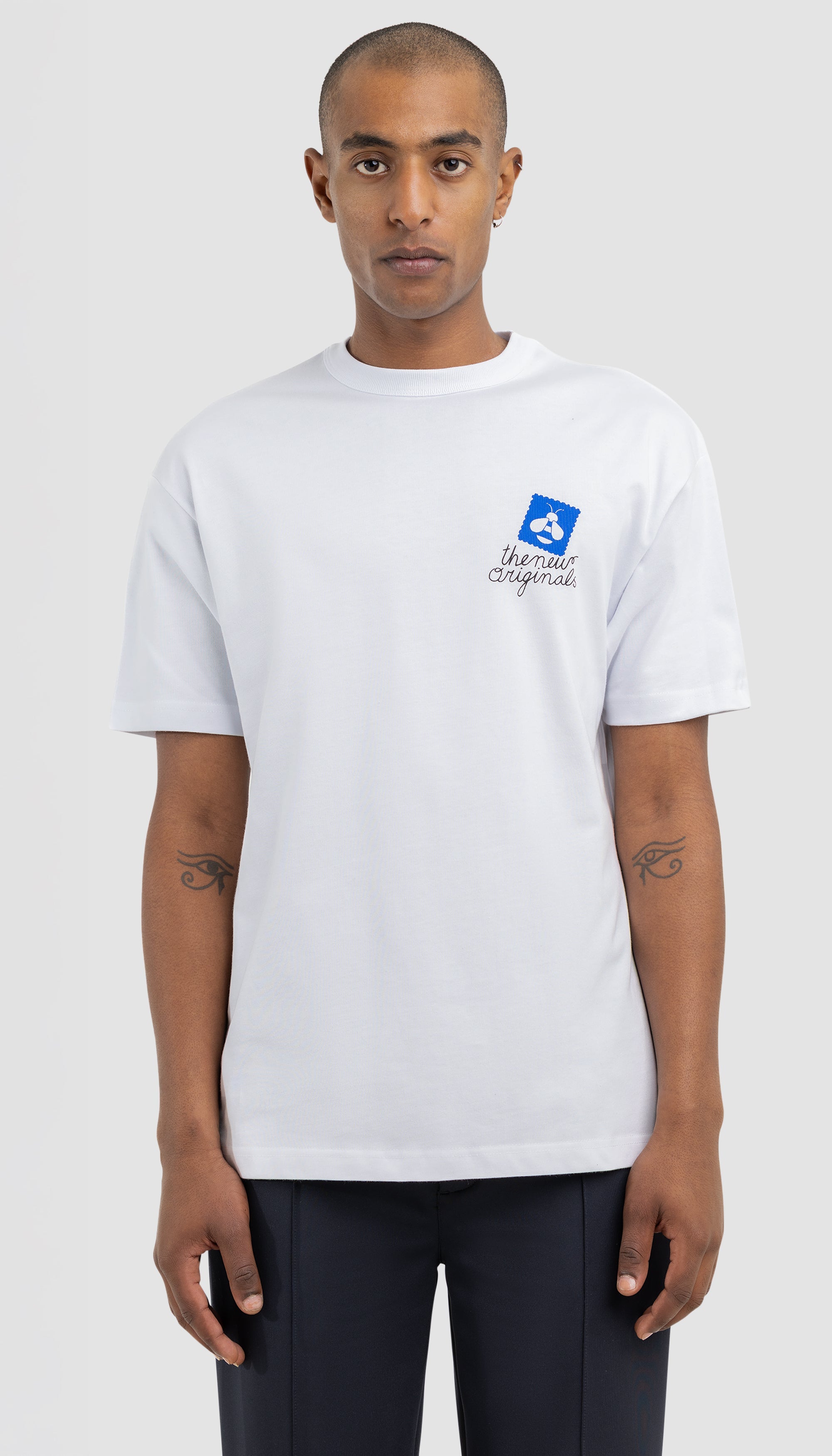 Postal Bee Tee | White