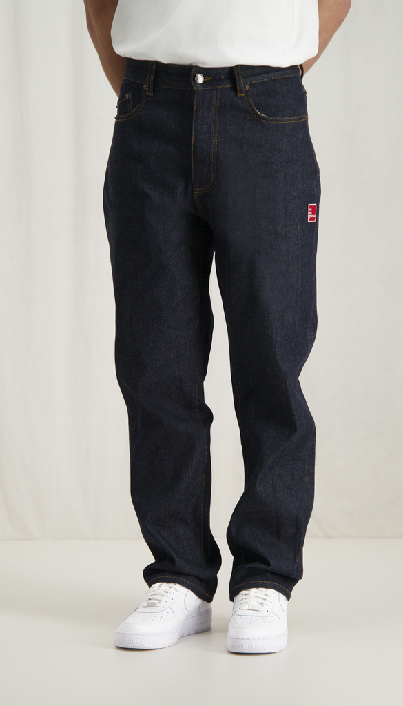 9-Dots Relaxed Jeans Raw Denim