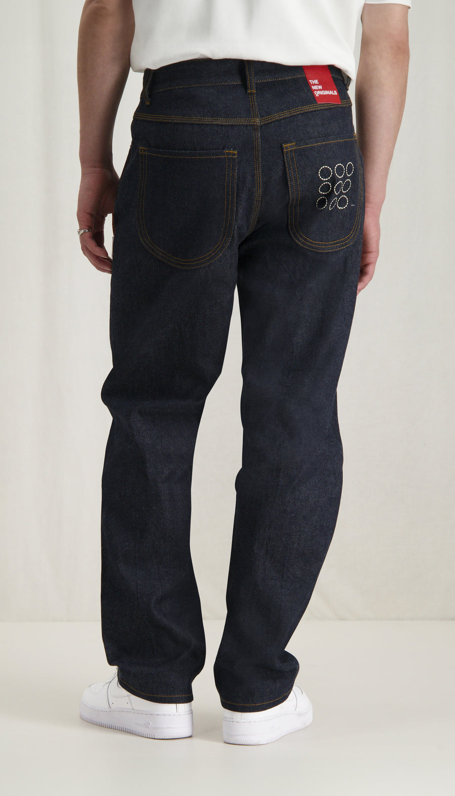 9-Dots Relaxed Jeans Raw Denim