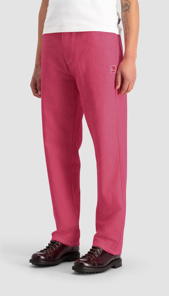9-Dots Relaxed Jeans Carmine