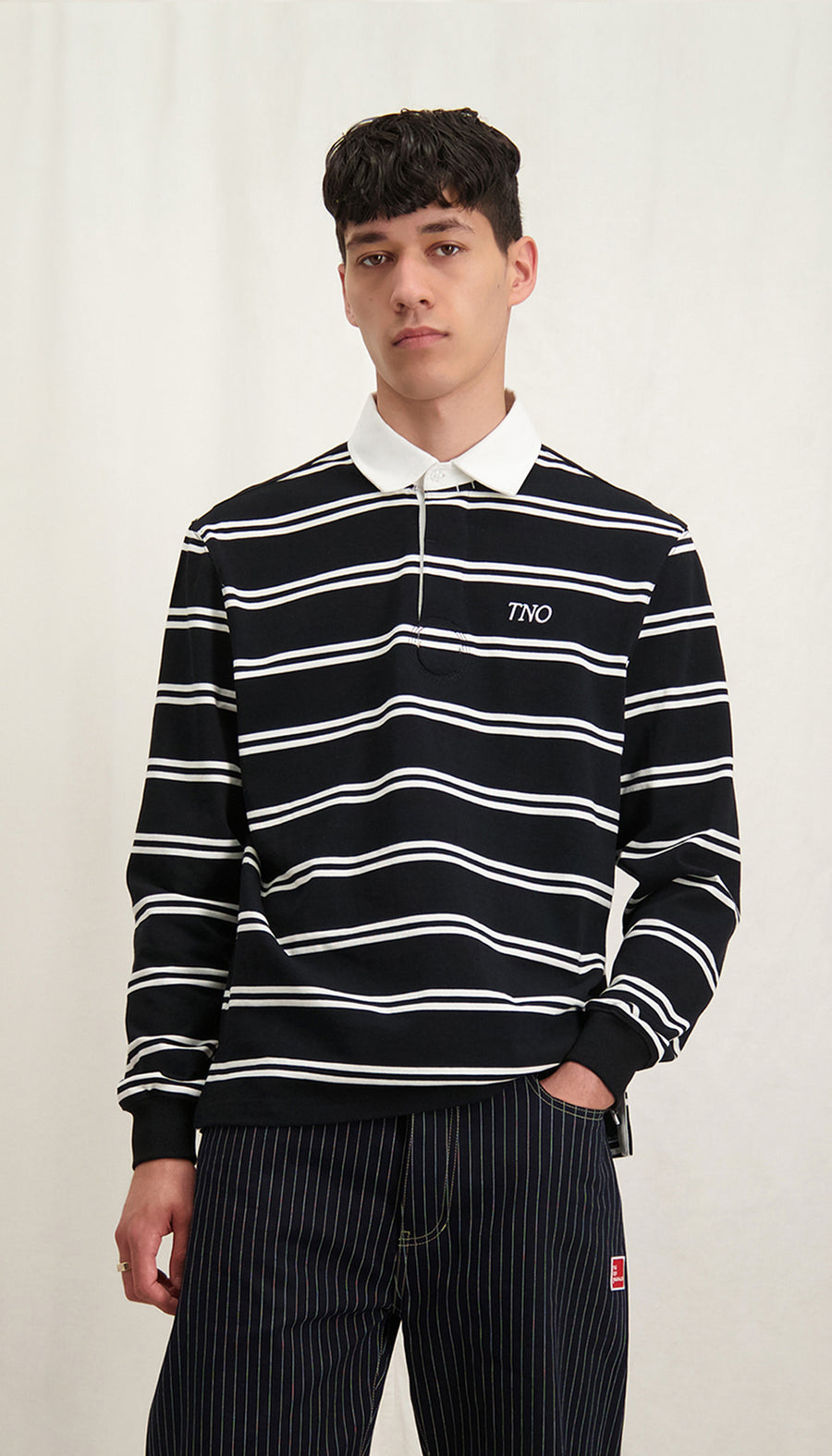 Rugby Shirt Black/White