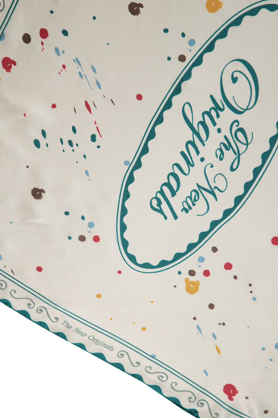 Paint Splatter Bandana White Alyssum