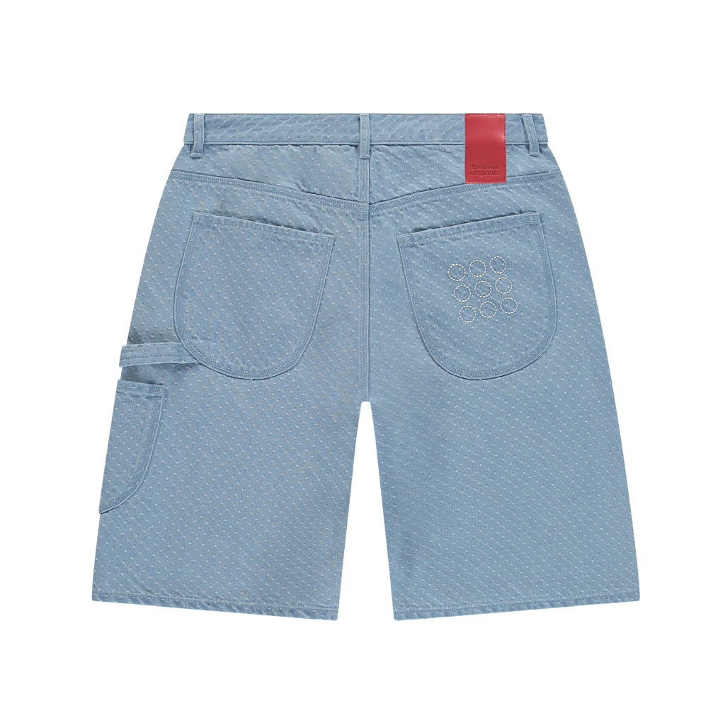 9-Dots Polka Dot Jorts Light Wash Denim