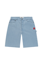 9-Dots Polka Dot Jorts | Light wash blue