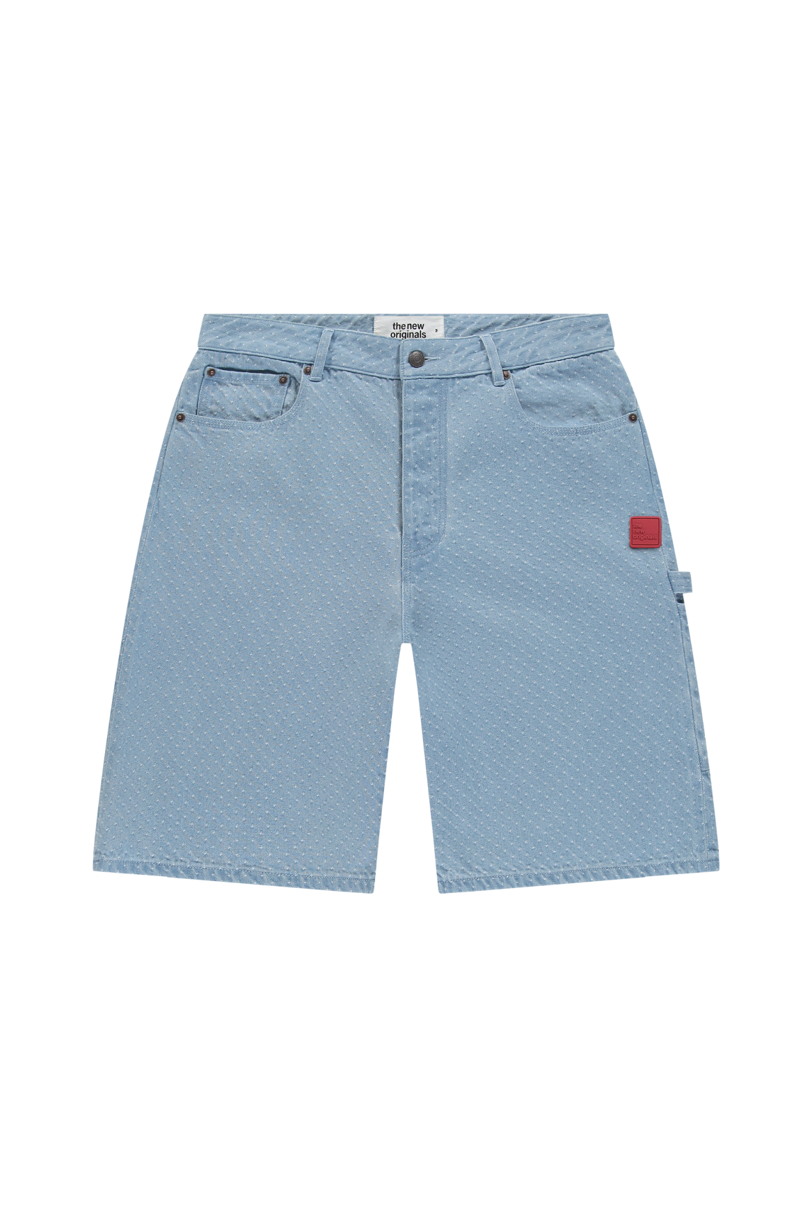 9-Dots Polka Dot Jorts | Light wash blue