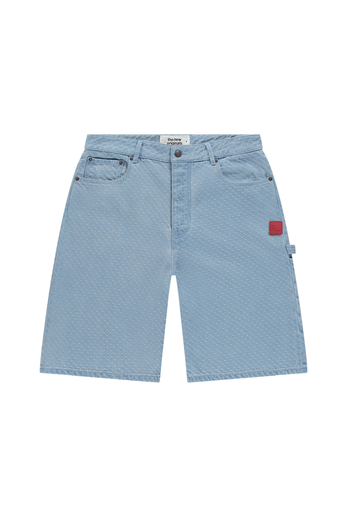9-Dots Polka Dot Jorts Light Wash Denim