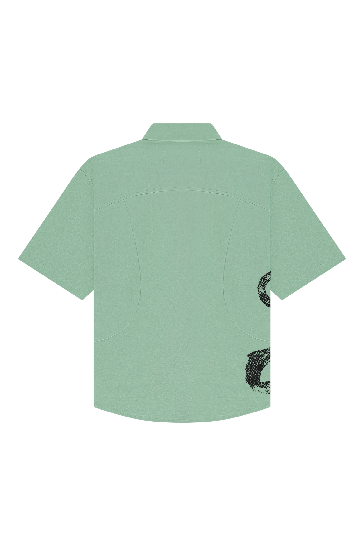 Lion Curve Short Sleeve Shirt | Mint
