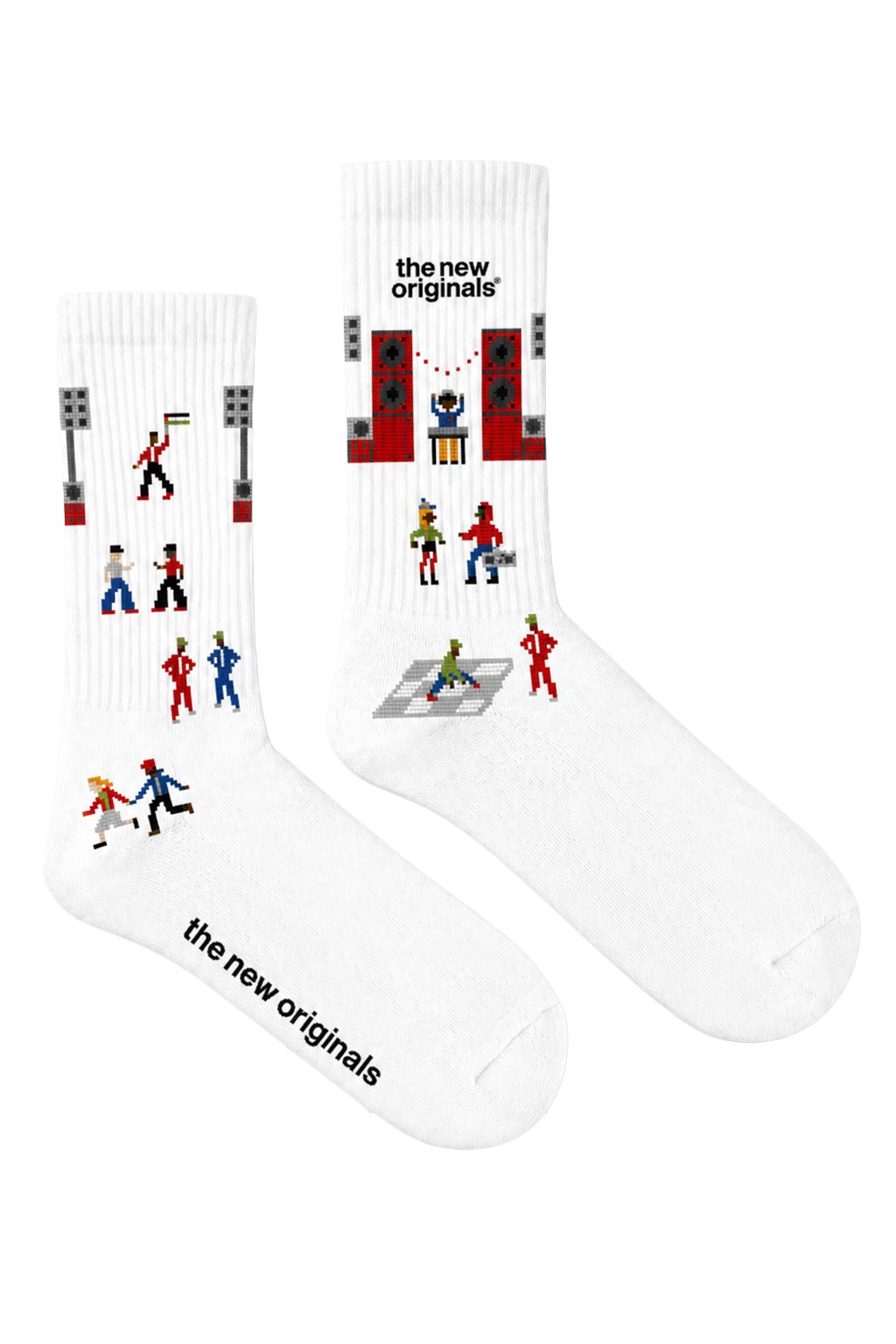 Block Party Socks | White