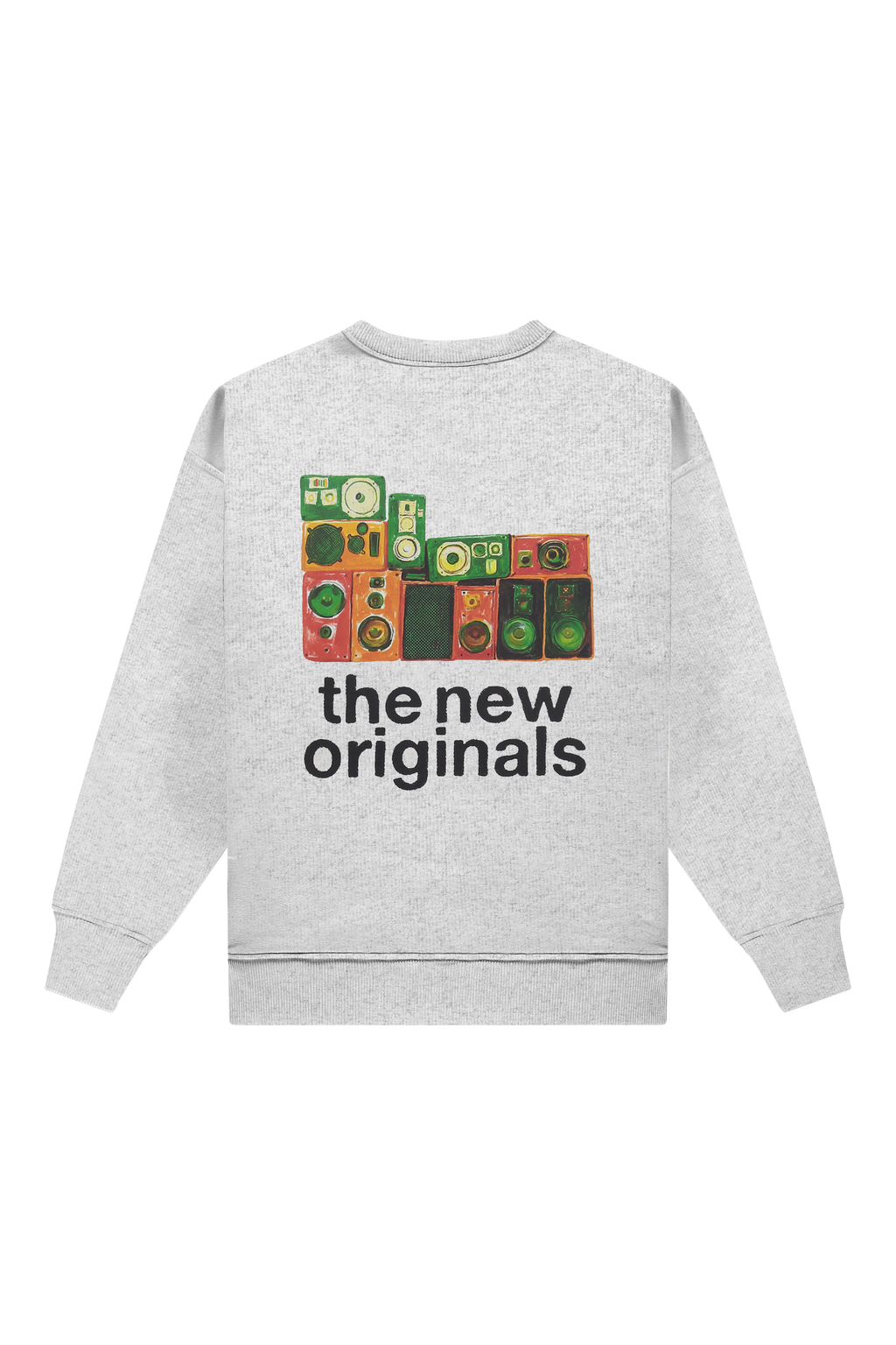 Soundsystem Crewneck Light Grey Melange