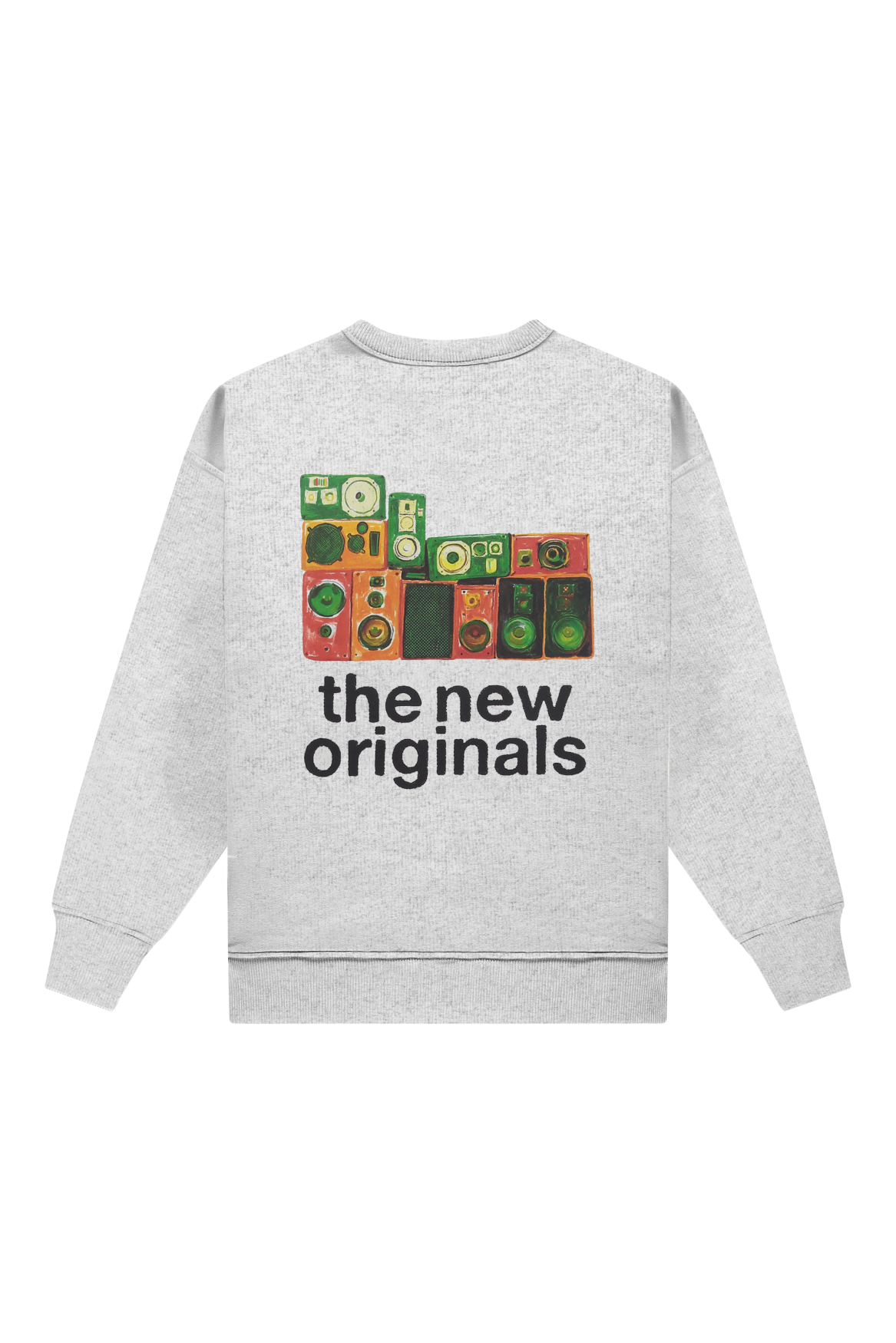 Soundsystem Crewneck Light Grey Melange | Light Grey melange
