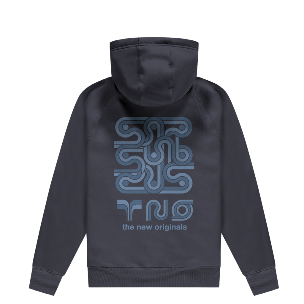 Supergraphic Hoodie Ombre Blue