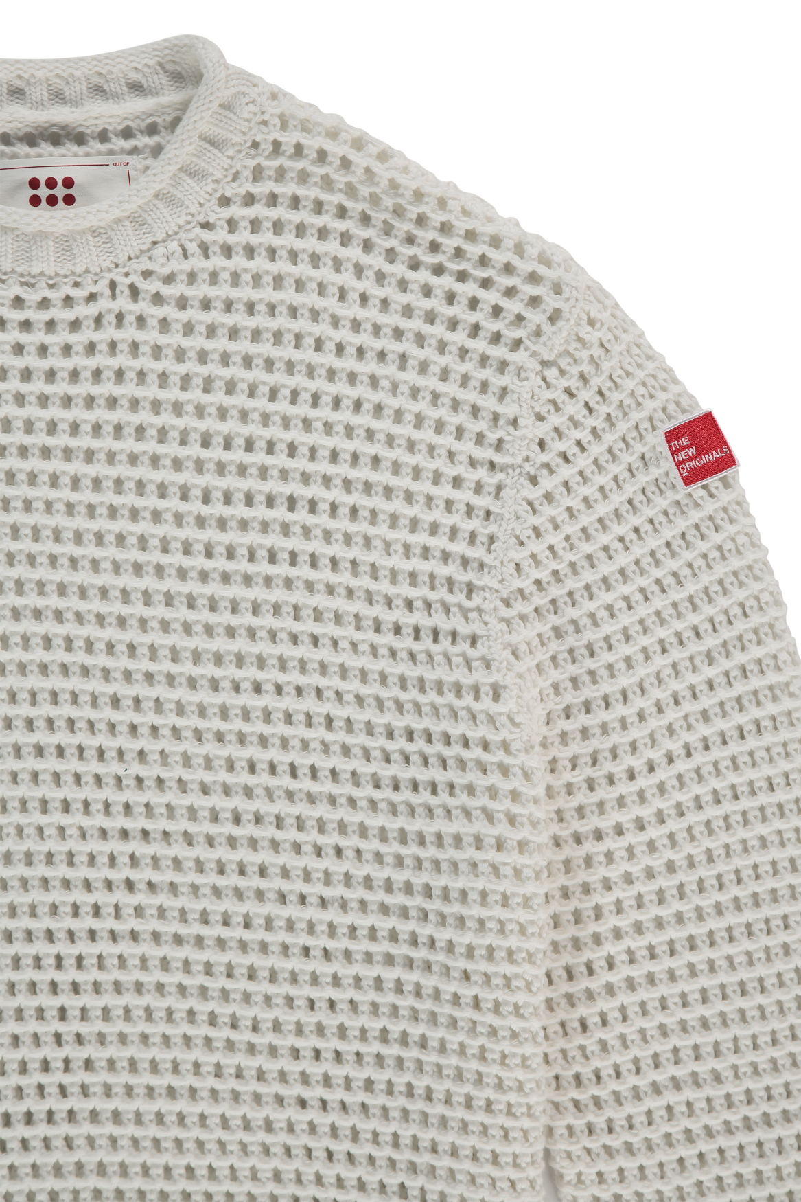 Open Knit Crewneck White Alyssum | White Alyssum