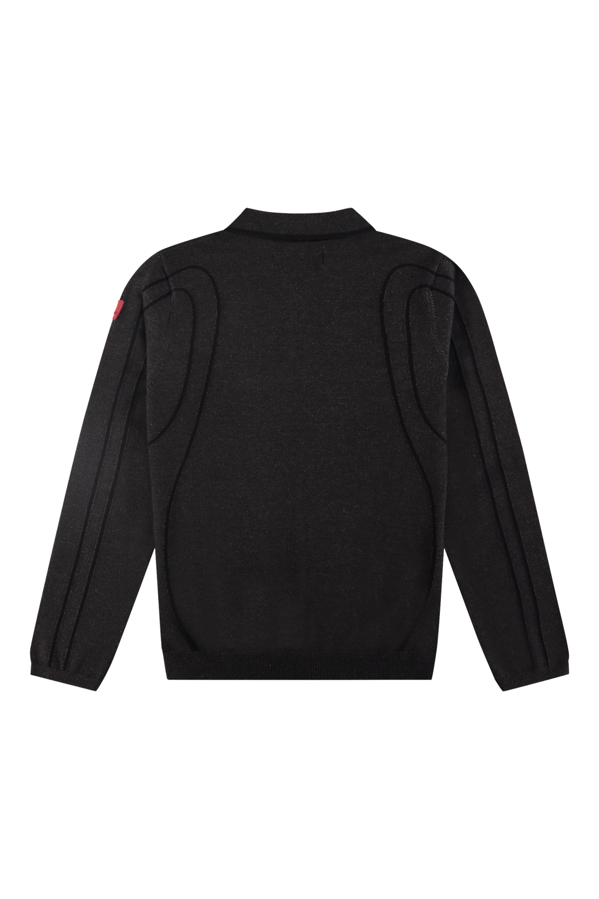 Innerspace Long Sleeve Polo Brown Melange/Black | Black