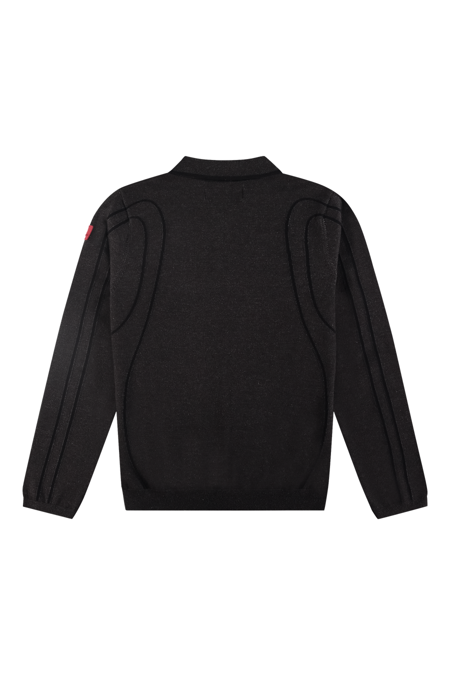 Innerspace Long Sleeve Polo Brown Melange/Black