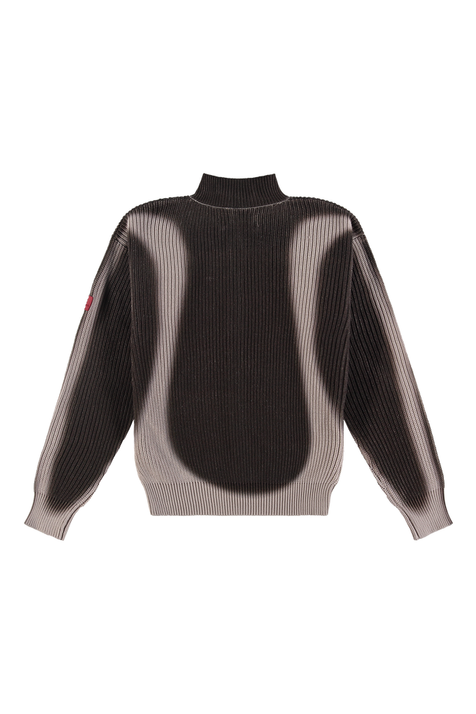 Fisherman Curve Zip Up Sweater Hummus