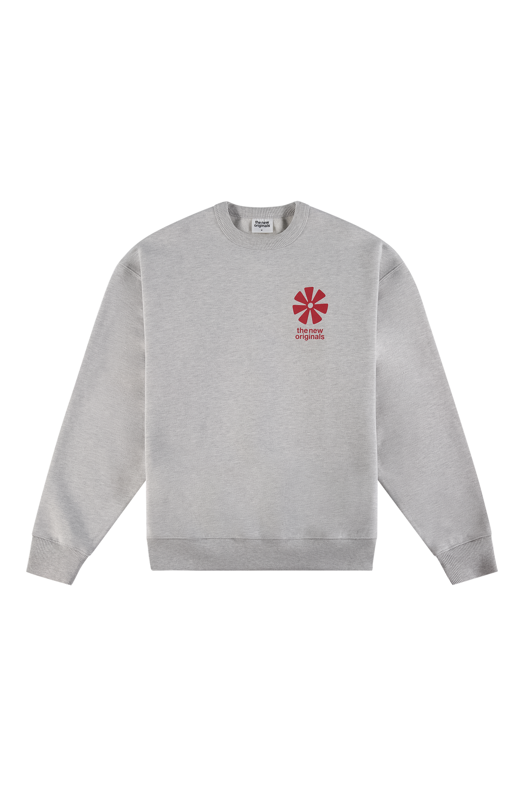Adinkra Crewneck Light Grey Melange