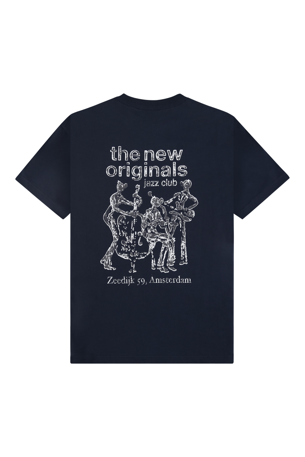 Jazz Club Tee Navy Blue Back -2