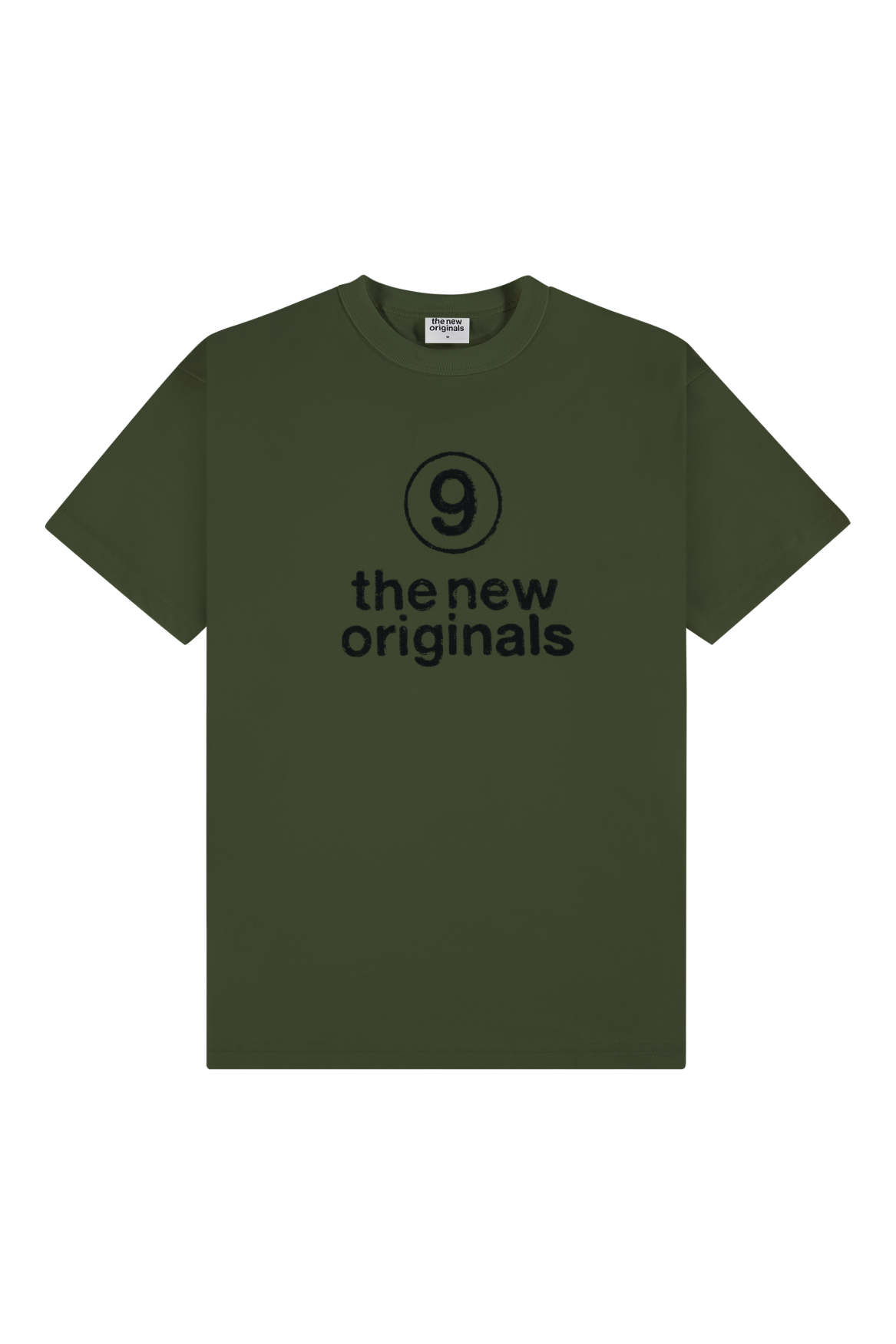 9 Emblem Tee | Gold Moss